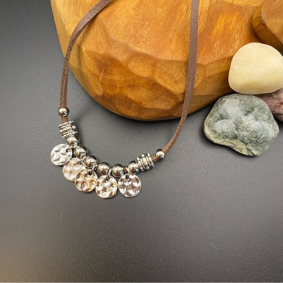 Bohemian Style Multi-Disc Bead Necklace - Picture 4 of 4